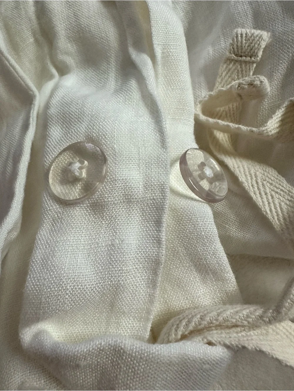 European Linen Duvet Cover Set - twin- white